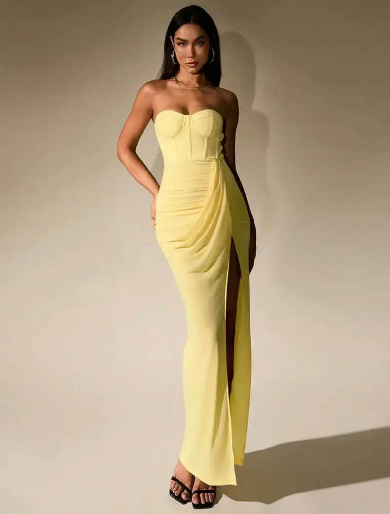 Amarillo Mantequilla Drapeado