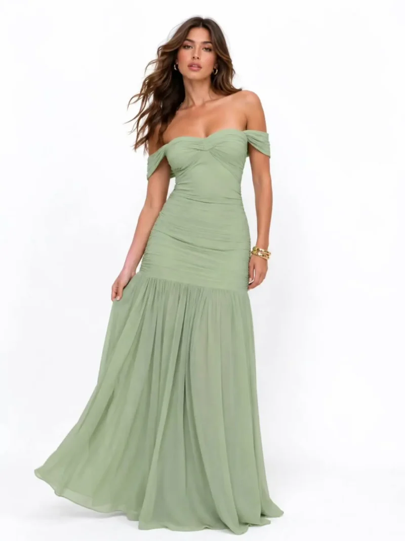 Sage drapeado verde