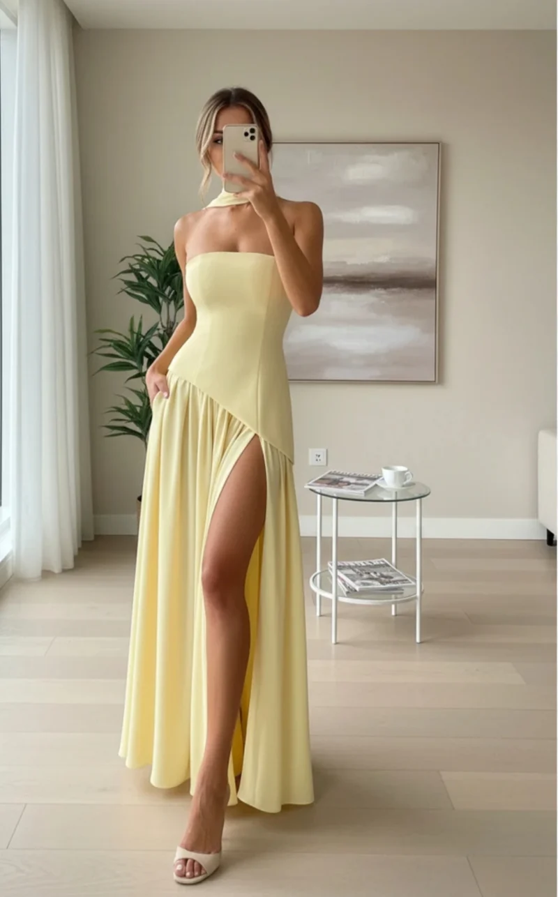 Amarillo mantequilla drapeado